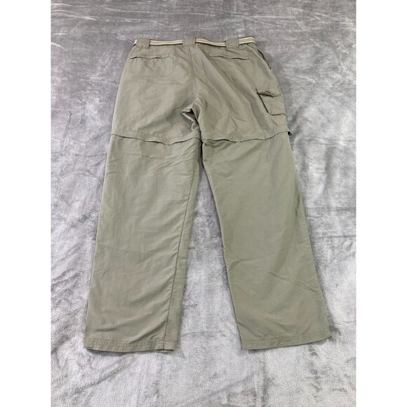 LL Bean Convertible Pants Men’s Large Reg Green Zip-Off Shorts Hiking Outdoors - Picture 3 of 15